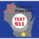 Mensajes de texto al 911 del Condado de Rock.